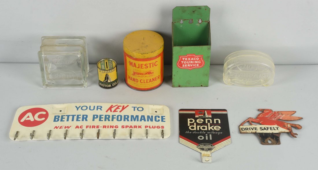 Lot of 8:  Gas Station Items. (1 of 1)