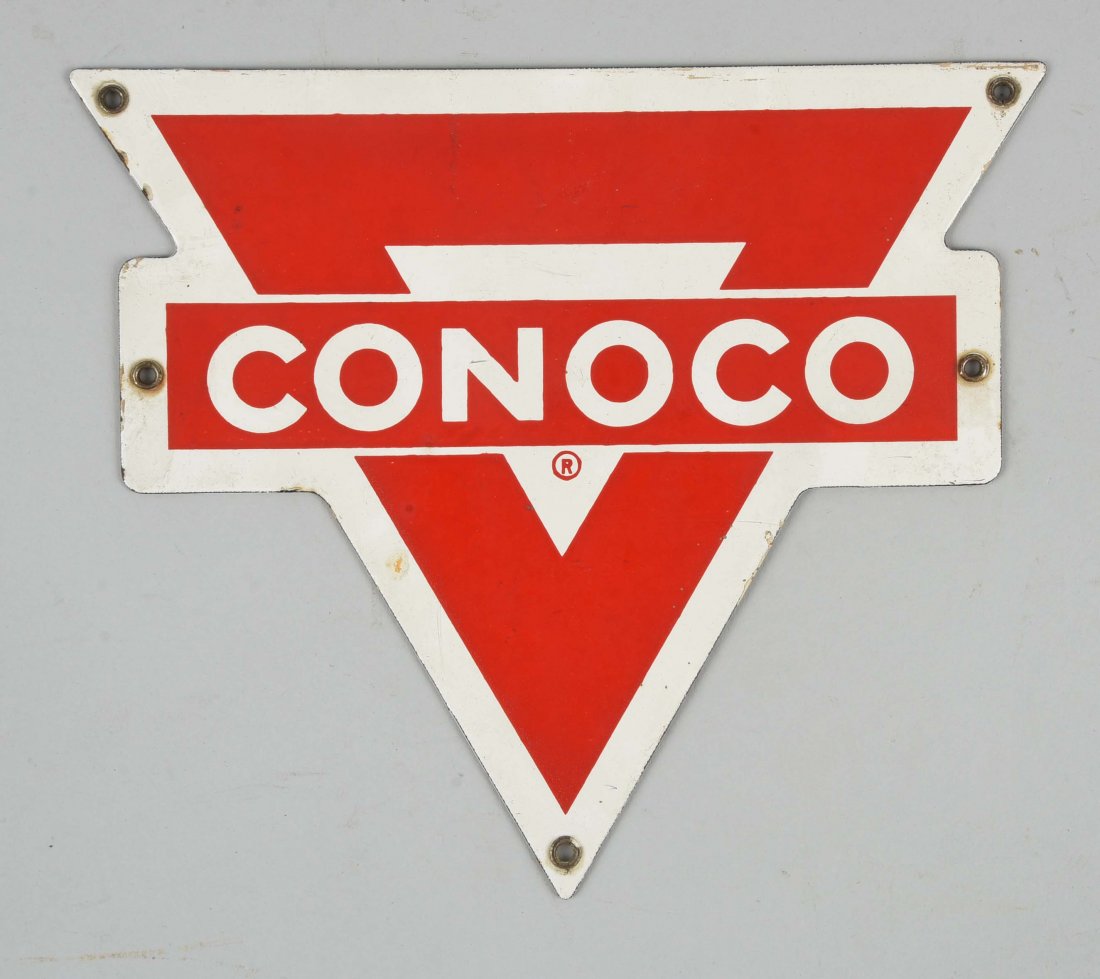 Conoco Porcelain Diecut Sign. (1 of 1)