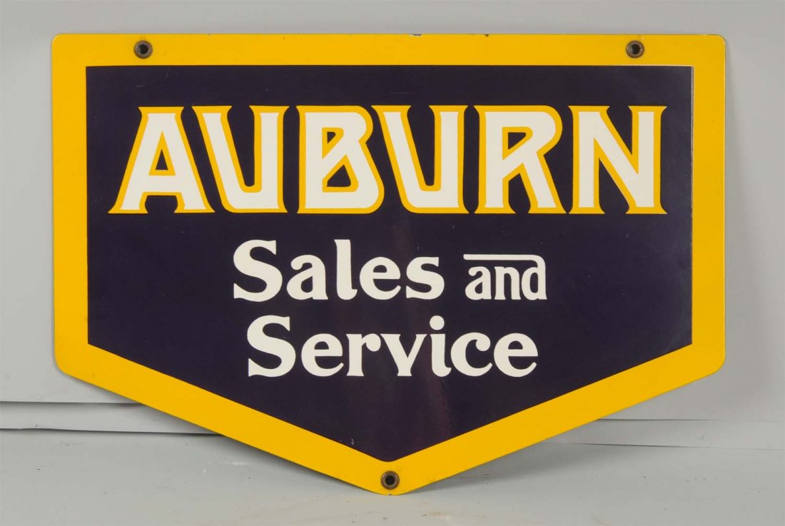 Repop Auburn Sales & Service Porcelain Sign.: SSP sign. Reproduction.