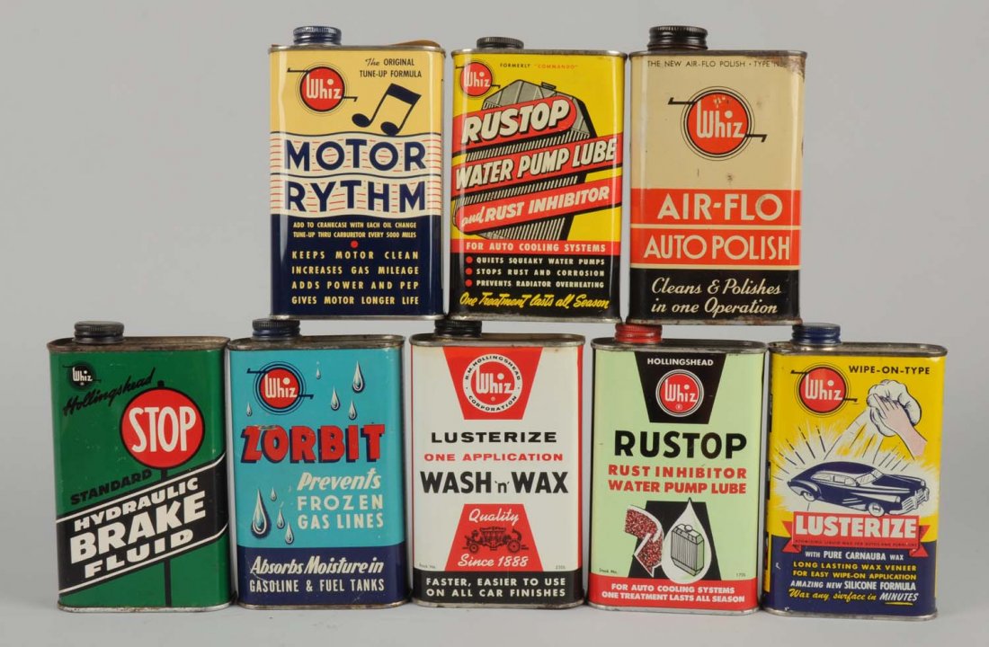 Lot of 8:  Whiz Pint Cans. (1 of 1)