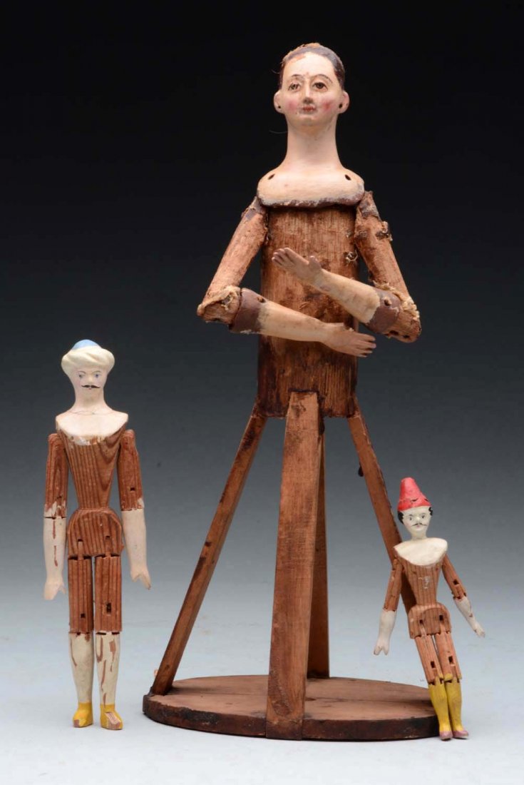 Lot of 3: Early Dolls. (1 of 1)