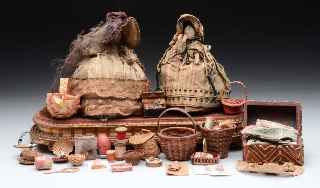 Lot of Antique Dolls and Accessories. (1 of 1)