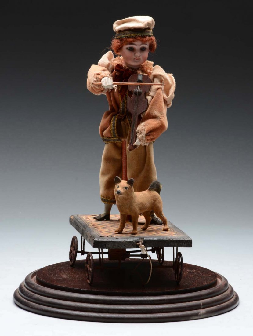 German Wheeled Platform Toy with Musician. (1 of 3)