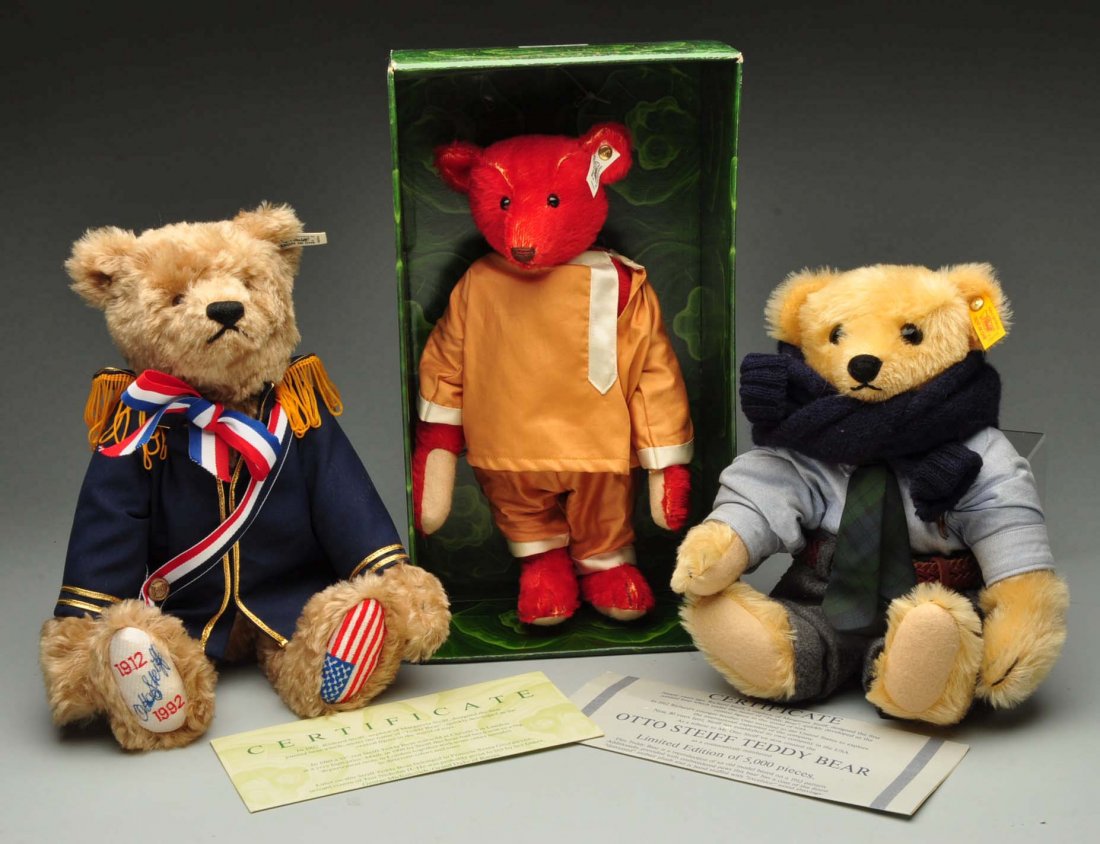 Lot Of 3: Steiff Limited Edition Bears. (1 of 10)