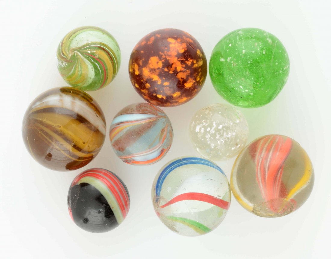 Lot Of 8: Handmade Marbles. (1 of 1)