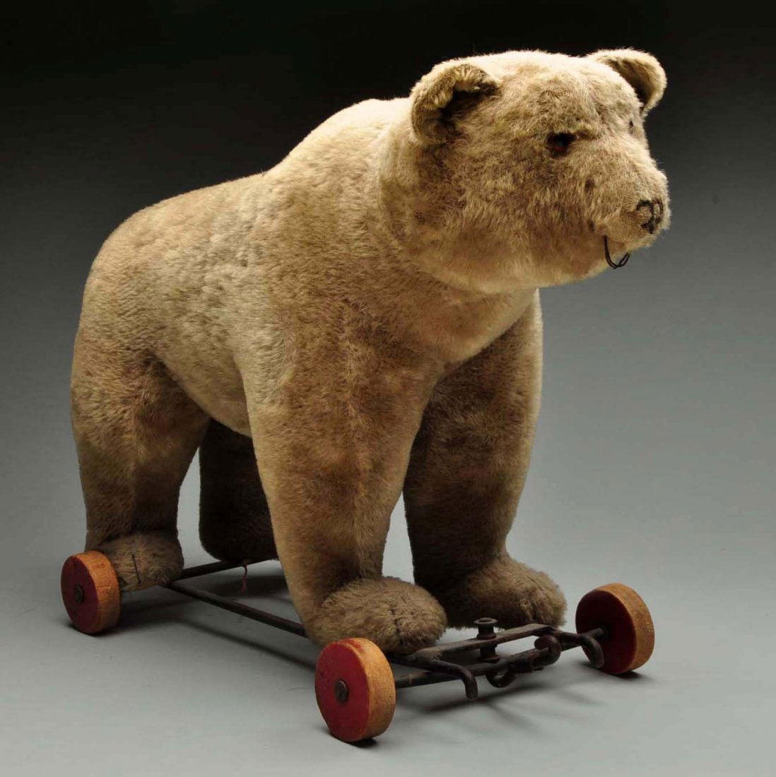 Large Steiff Bear On Wheels. (1 of 5)