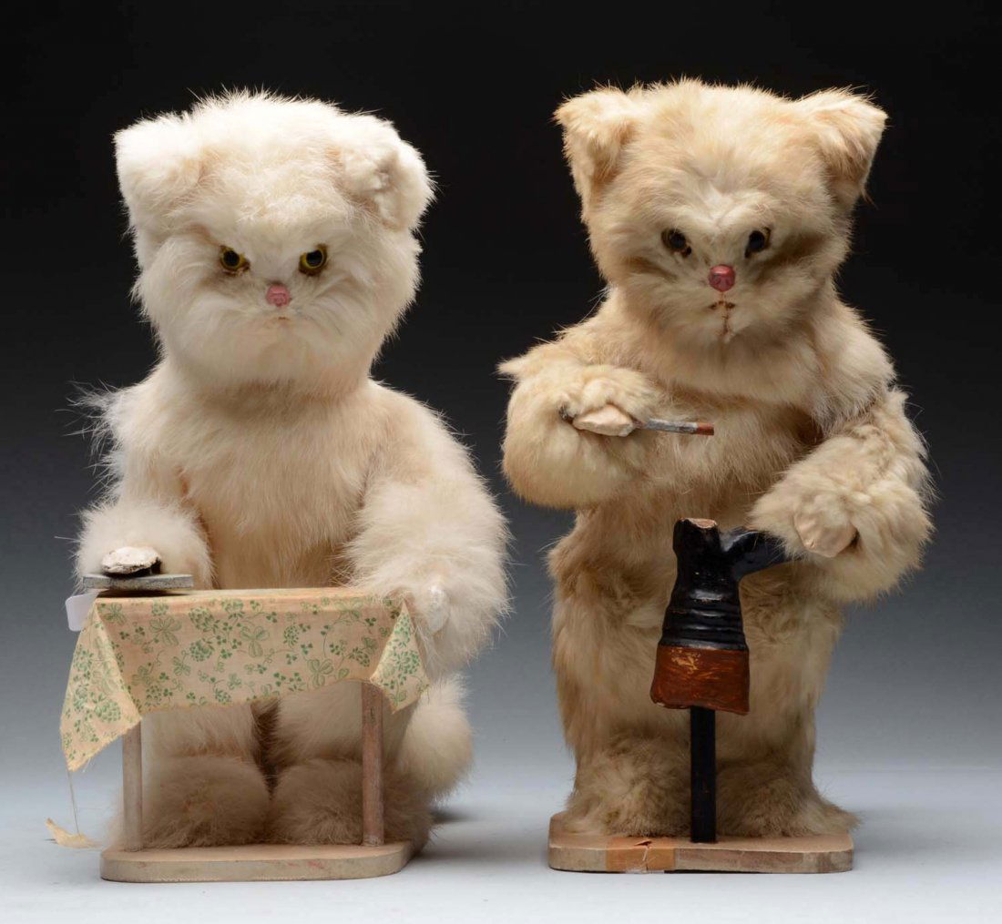 Pair of Roullet & Decamp Mechanical Cats. (1 of 3)