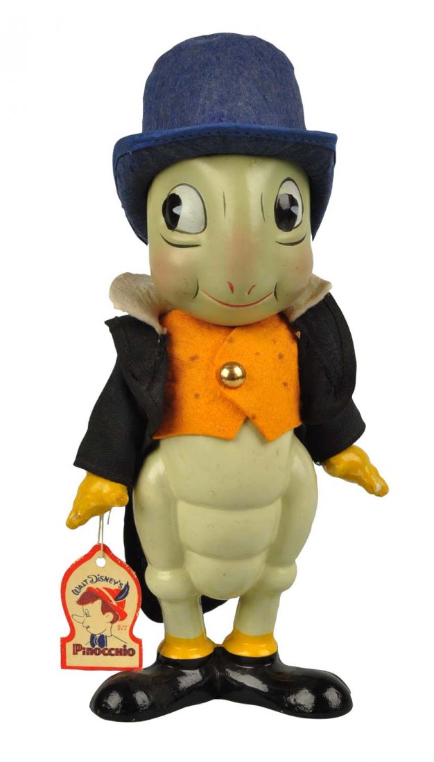 Walt Disney Knickerbocker Jiminy Cricket Figure. (1 of 2)