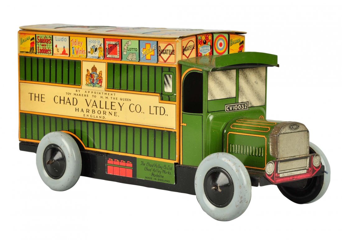 English Litho Wind Up Chad Valley Advertising Van (1 of 4)