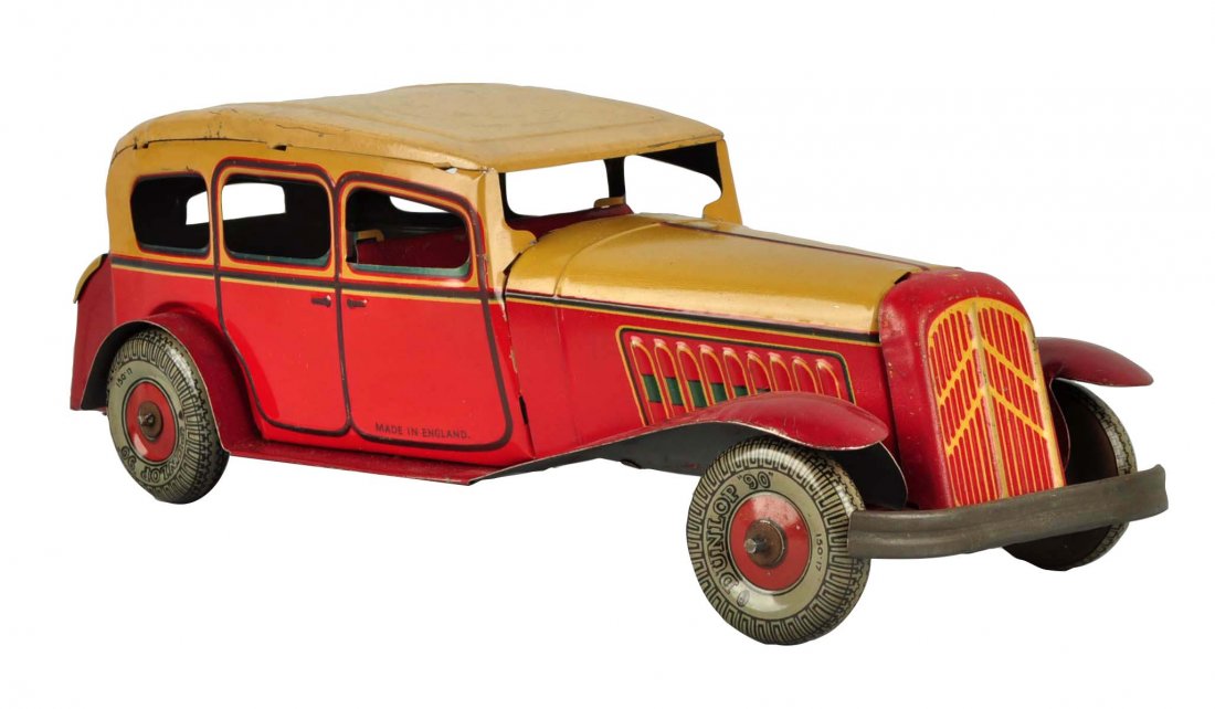 Early Tin Litho Wind-Up English Sedan Auto. (1 of 3)