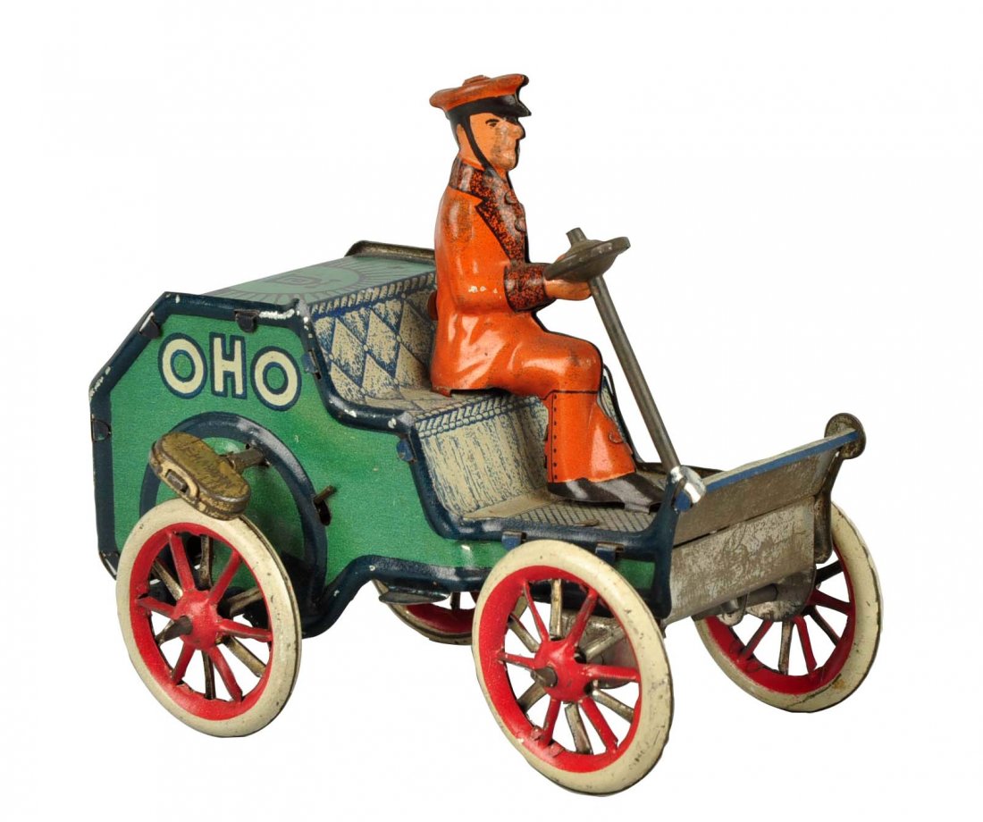 German Lehmann Tin Litho Wind Up Oho Car. (1 of 4)