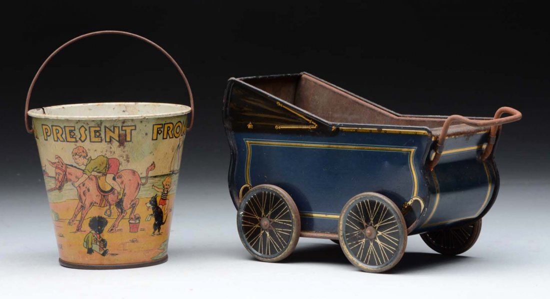 Lot Of 2: Pre War English Tin Litho Toys. (1 of 2)