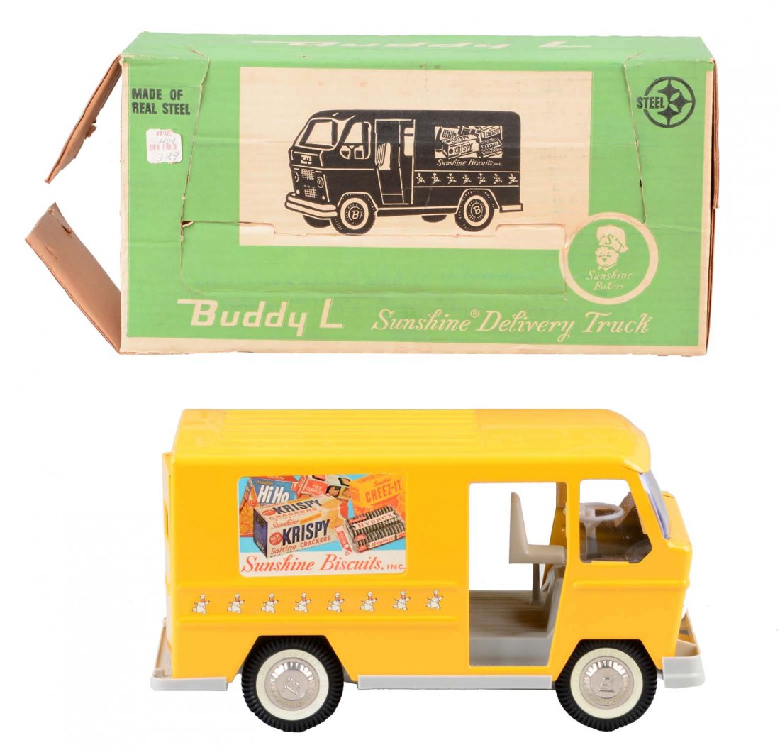 Pressed Steel Buddy L Sunshine Biscuits Truck. (1 of 2)