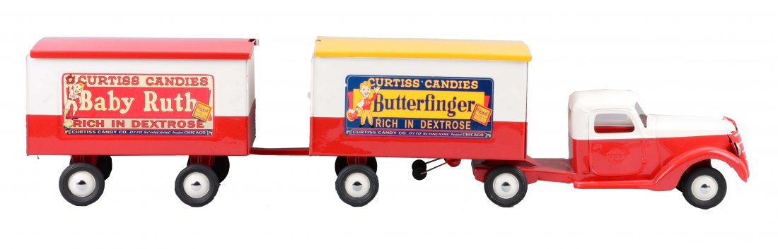 Pressed Steel Buddy L Curtis Candies Truck. (1 of 2)