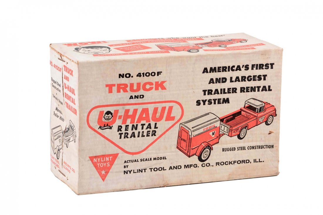Pressed Steel Ny-Lynt Uhaul Rental Trailer Truck. (1 of 4)