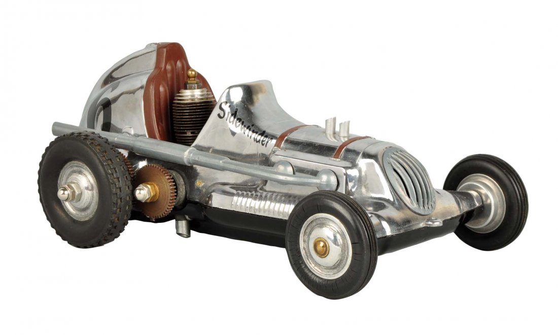 Cox Thimble Drome Silver Sidewinder Race Car. (1 of 7)