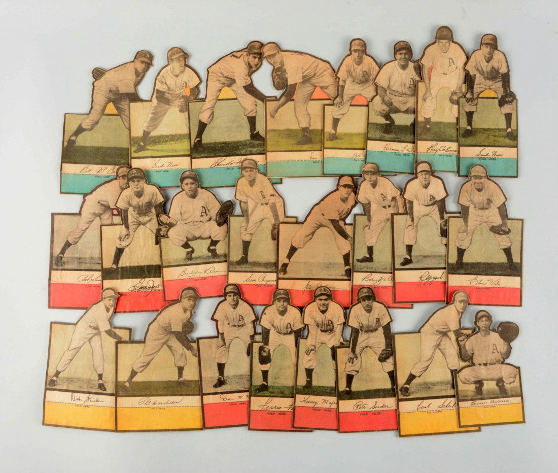 1948 Philadelphia Athletics Team Baseball Cards. (1 of 1)