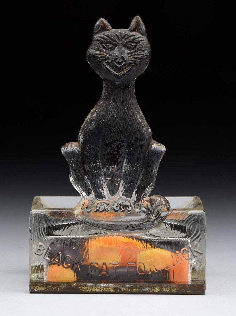 Black Cat for Luck Candy Container. (1 of 2)
