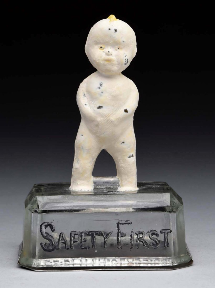 Safety First on Pedestal Candy Container. (1 of 2)