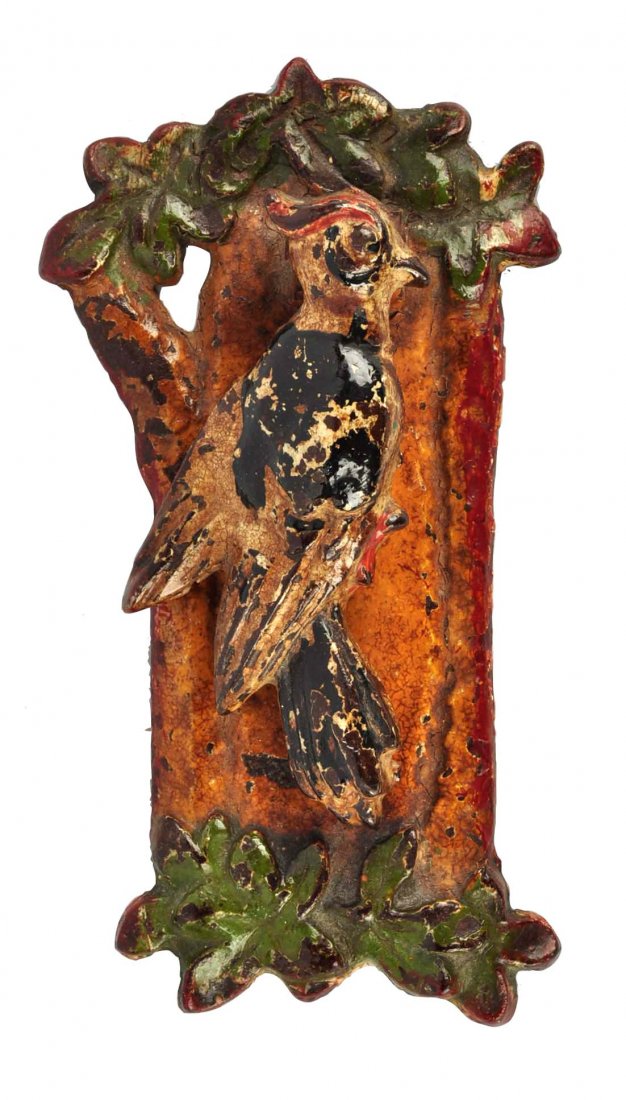 Cast Iron Woodpecker Doorknocker. (1 of 4)