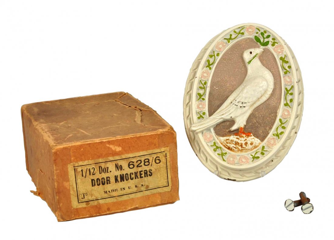 Cast Iron Dove w/ Olive Branch Doorknocker. (1 of 3)
