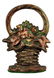 Cast Iron Mixed Flower Basket Doorstop.