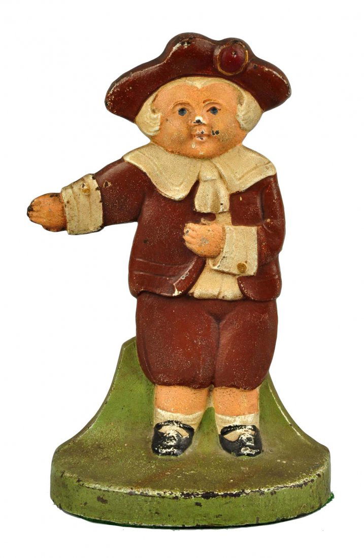 Cast Iron Pilgrim Boy Doorstop. (1 of 3)