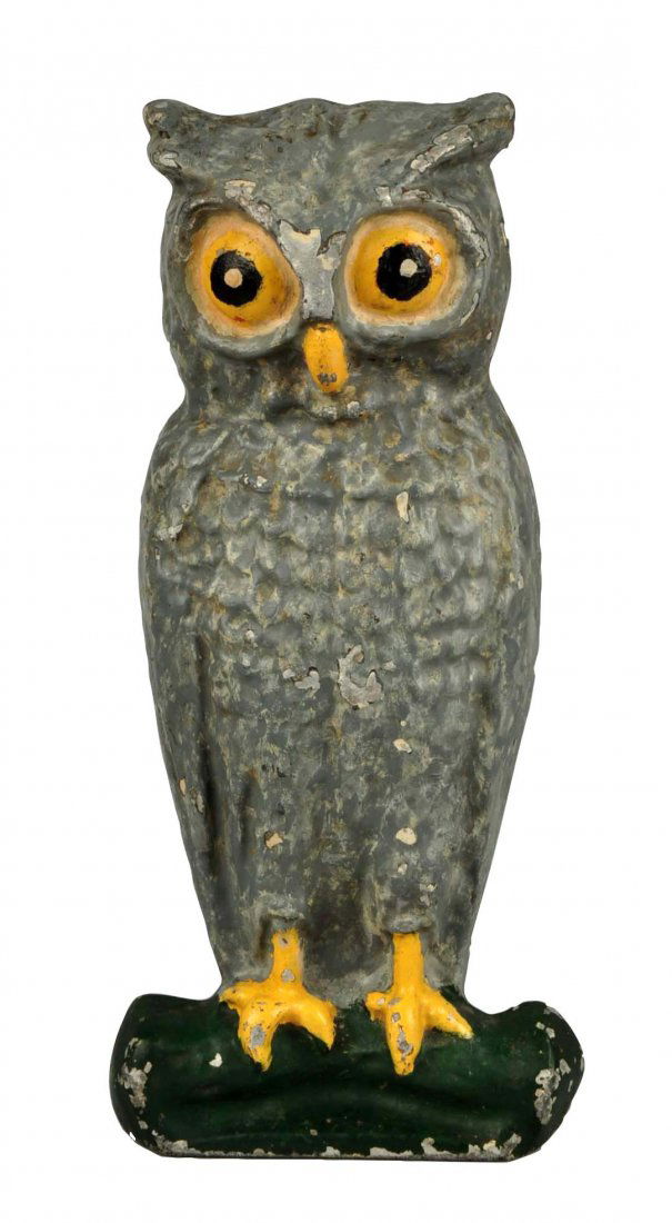 Cast Aluminum Owl Wedge Doorstop. (1 of 4)