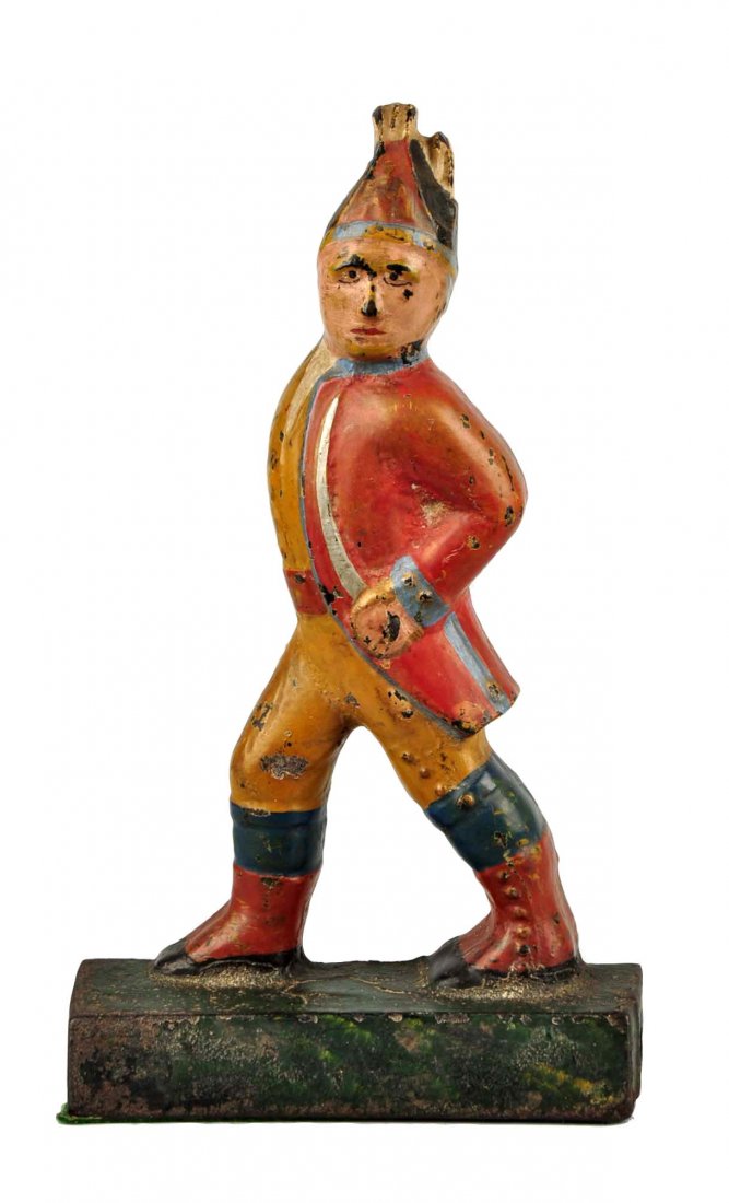 Cast Iron Hessian Soldier Doorstop. (1 of 3)