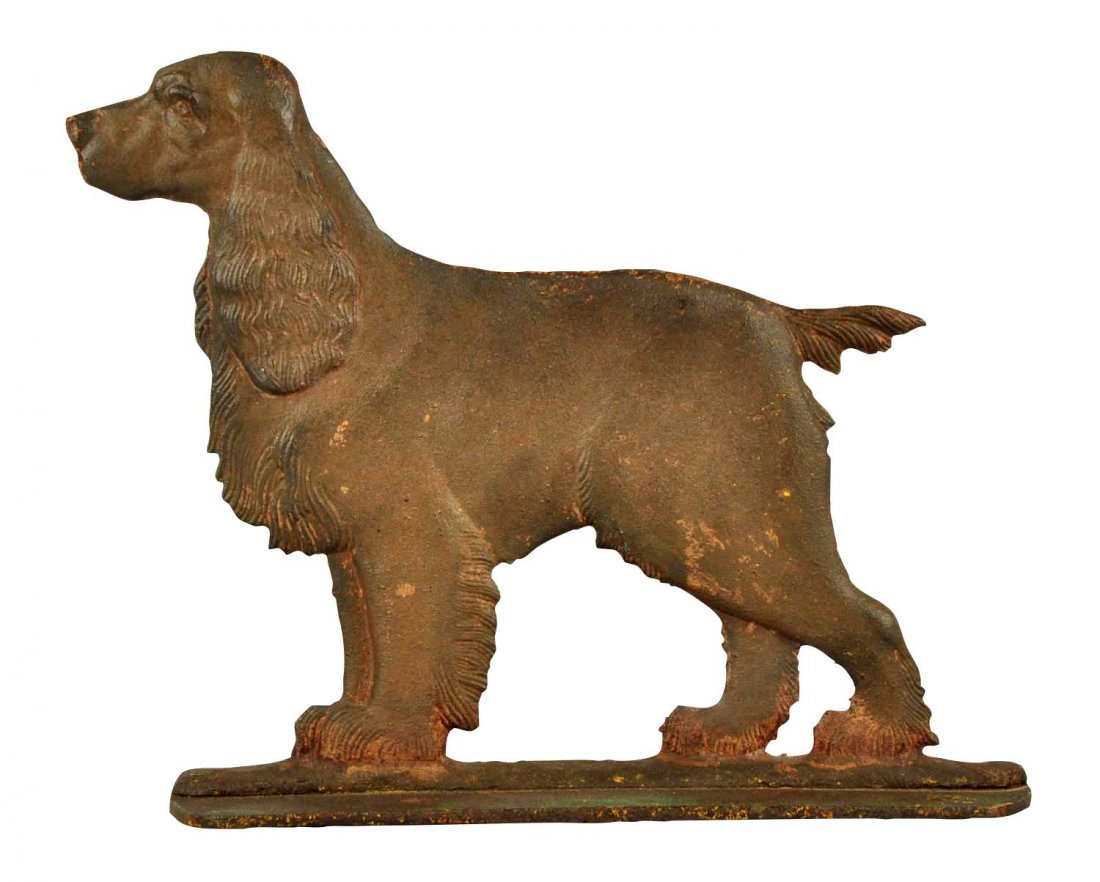 Cast Iron Cocker Spaniel Dog Foot Scraper. (1 of 4)