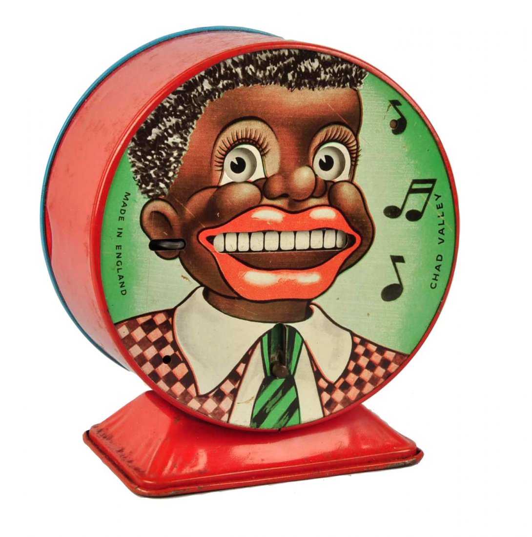 Chad Valley Black Boy Tin Mechanical Bank. (1 of 4)