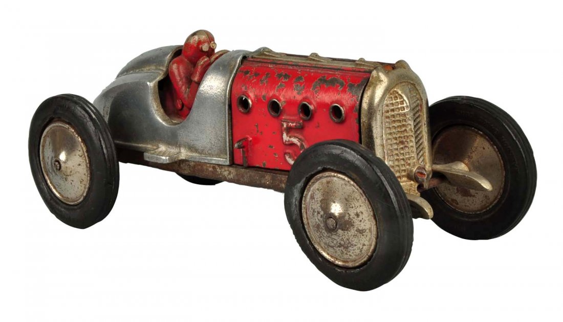 Hubley Cast Iron Race Car #5. (1 of 5)