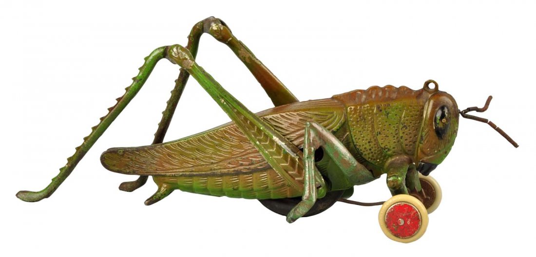 Hubley Cast Iron Daddy Long Legs Grasshopper Toy. (1 of 4)