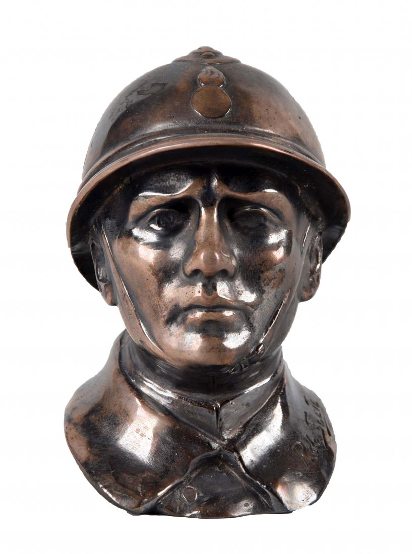 Military Bust Mascot. (1 of 2)