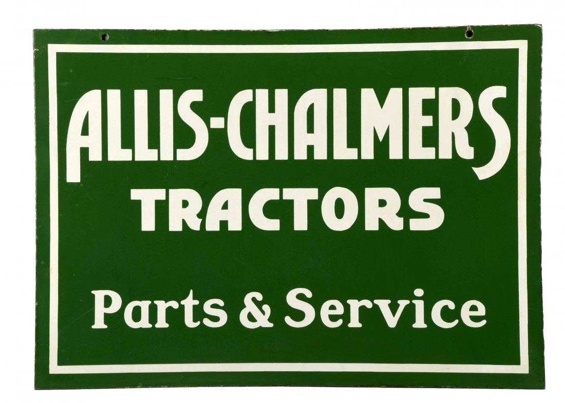 Allis-Chalmers Tractors Parts & Service Sign. (1 of 2)