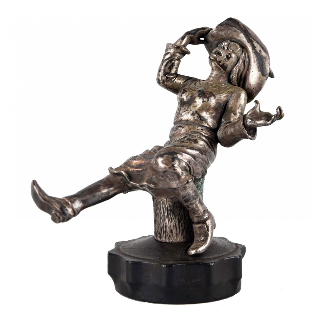 Witch on Tree Stump Mascot. (1 of 2)