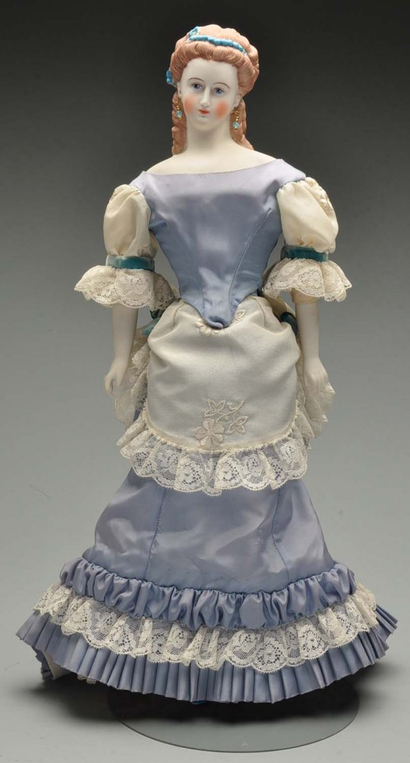 18-1/2" Fancy Hairdoed Parian.: Artist doll, Patty Jean, 1964. Originally sold by Kim Port Dolls.
