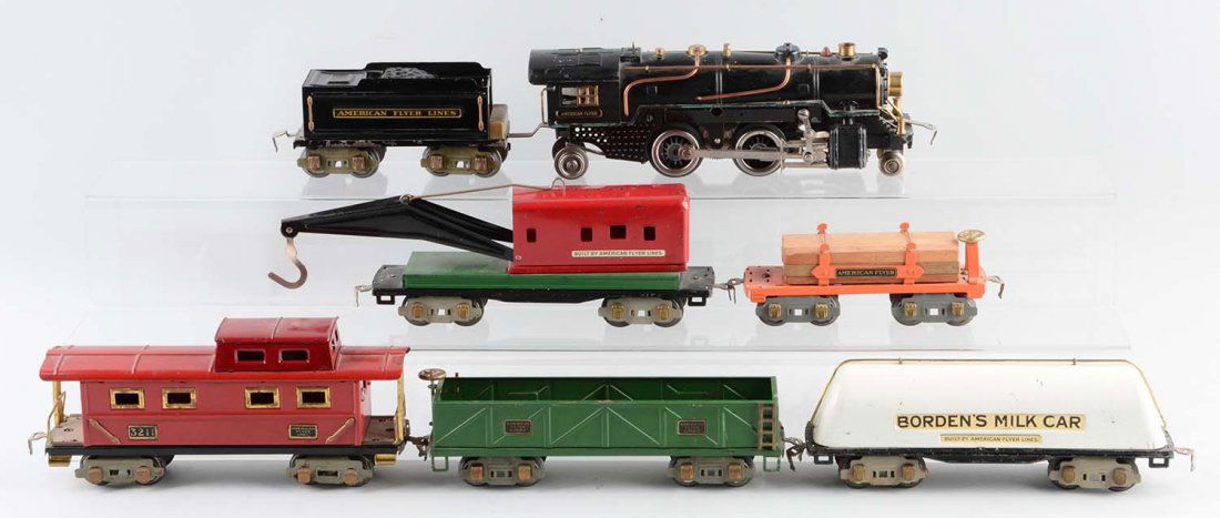 Lot Of 7: American Flyer O Gauge Set. (1 of 1)