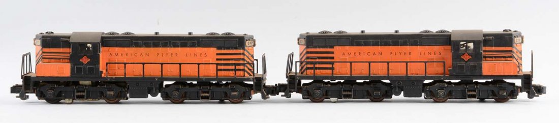 Lot Of 2: American Flyer S Gauge No. 377 T & P GP7 Set. (1 of 1)