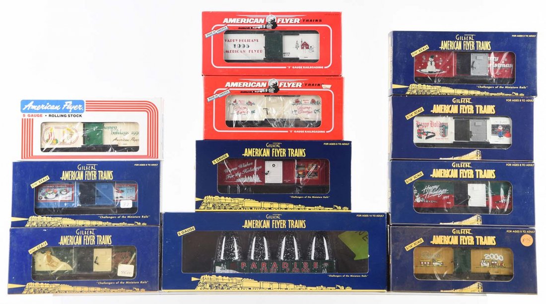 Lot of 11: American Flyer Holiday Cars. (1 of 1)