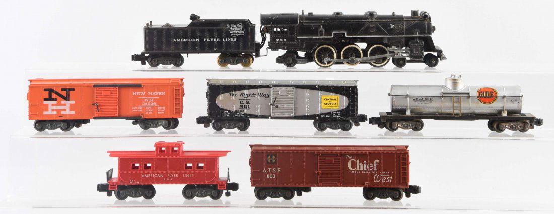 Lot of 7: American Flyer No. 293 Freight Set. (1 of 1)