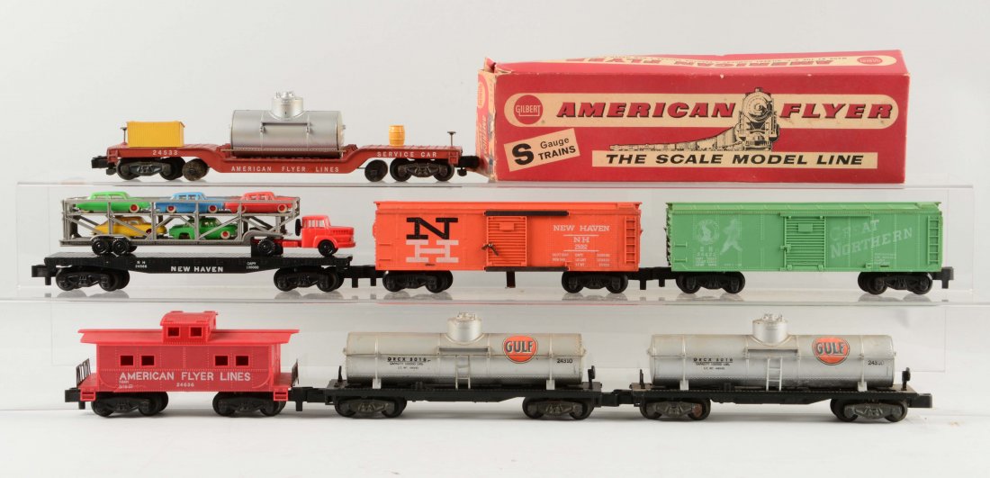 Lot of 7: American Flyer Freight Cars. (1 of 1)