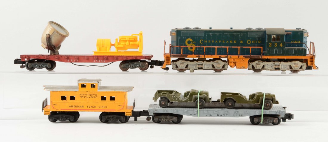 Lot of 4:  American Flyer C & O GP7 Switcher & Freight (1 of 1)