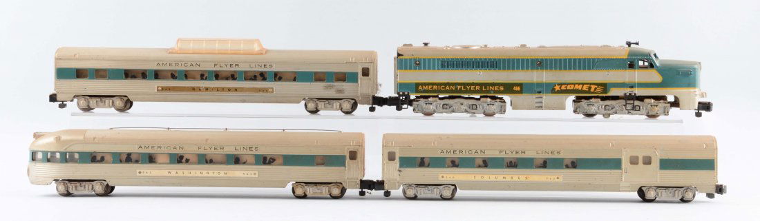 Lot of 4: American Flyer Comet Passenger Set. (1 of 1)