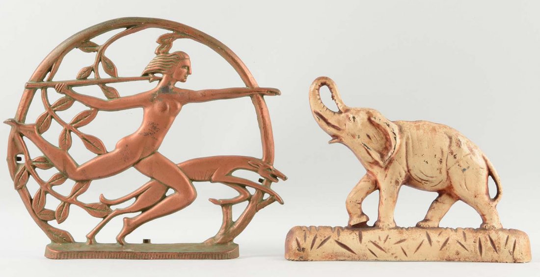 Lot of 2: Cast Iron Assorted Lamp Bases. (1 of 1)