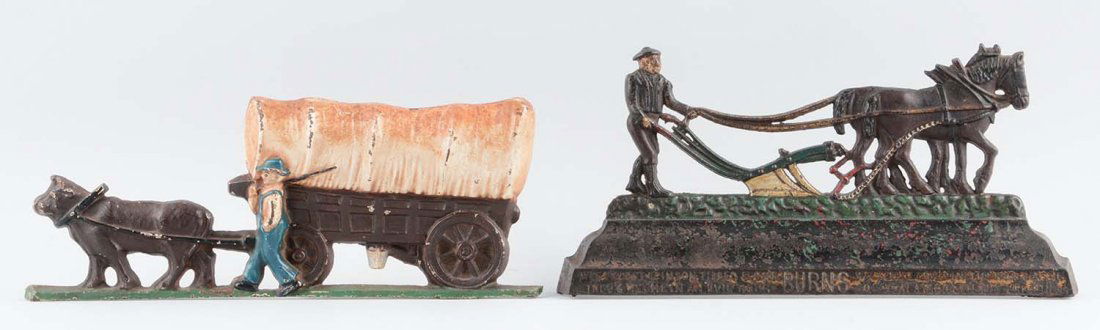 Lot of 2: Cast Iron Assorted Doorstops. (1 of 1)