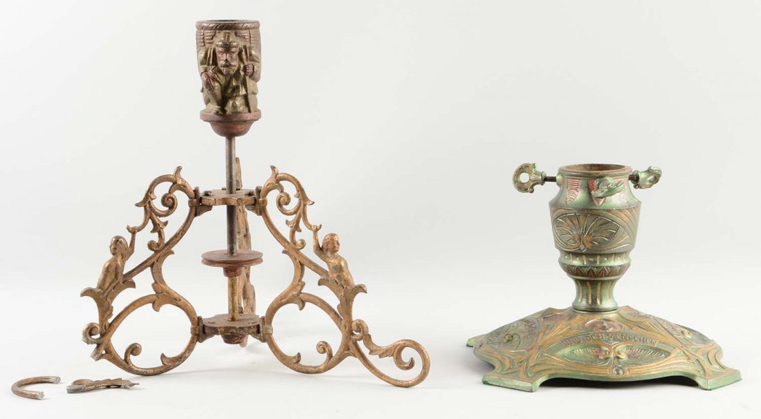 Lot of 2: Cast Iron Assorted Christmas Tree Stands. (1 of 1)