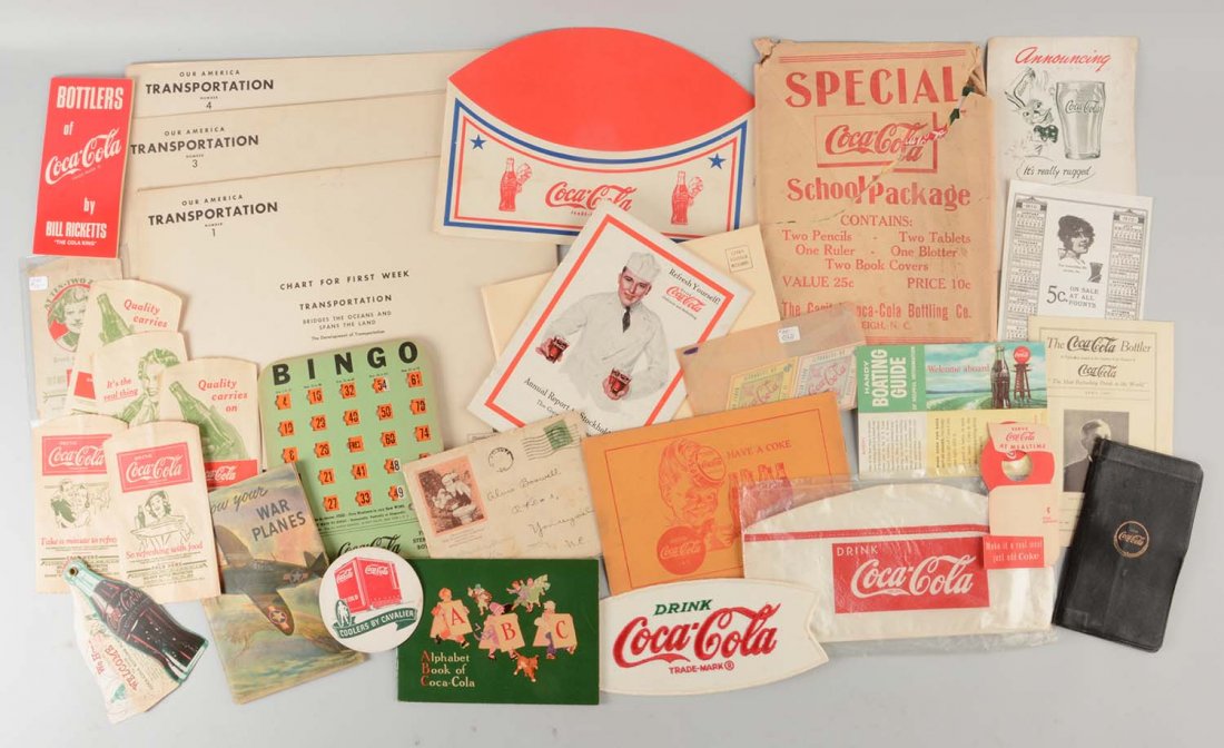 Assorted Lot Of Coca-Cola Paper Items (1 of 1)