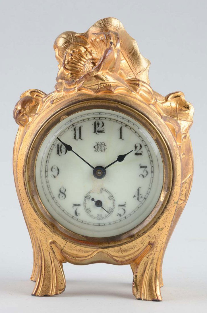 Jennings Brothers Gilt Dresser Clock. (1 of 1)
