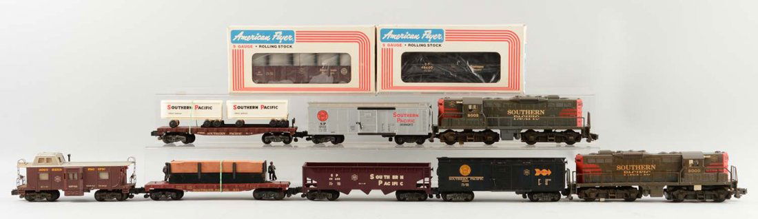 Lot Of 10: American Flyer Southern Pacific Train Set. (1 of 1)